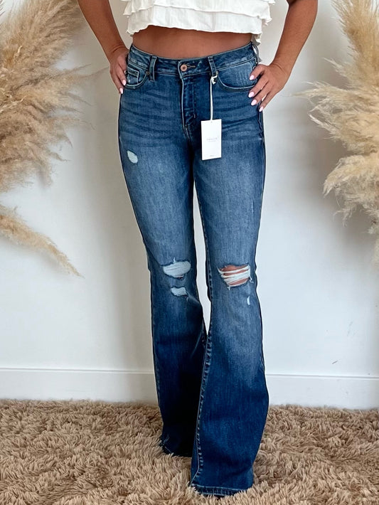 Kancan High Rise Flare Jeans